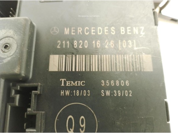 2118201626 CENTRALITA MOTOR MERCEDES BENZ CLASE E (W211)|Desguaces La Cabaña