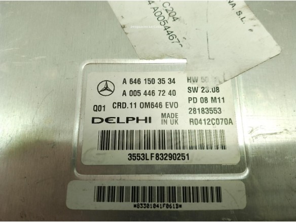 A6461503534,A0054467240, CENTRALITA MOTOR MERCEDES BENZ CLASE C (W204)|Desguaces La Cabaña