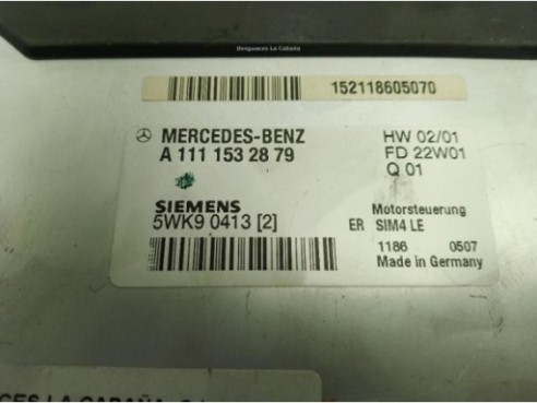 A1111532879, CENTRALITA MOTOR MERCEDES BENZ SLK (R170)|Desguaces La Cabaña