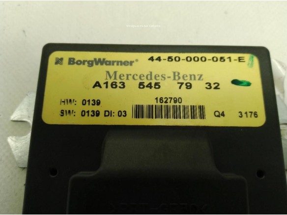 A1635457932,SW0139, CENTRALITA MOTOR MERCEDES BENZ CLASE M (W163)|Desguaces La Cabaña
