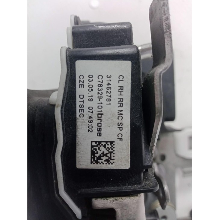 31462781 CERRADURA PUERTA LAT TRA DER VOLVO XC40 (536) |Desguaces La Cabaña