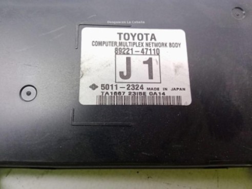 8922147110 CENTRALITA MOTOR TOYOTA PRIUS (_W3_)|Desguaces La Cabaña