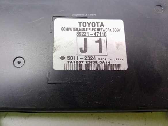 8922147110 CENTRALITA MOTOR TOYOTA PRIUS (_W3_)|Desguaces La Cabaña