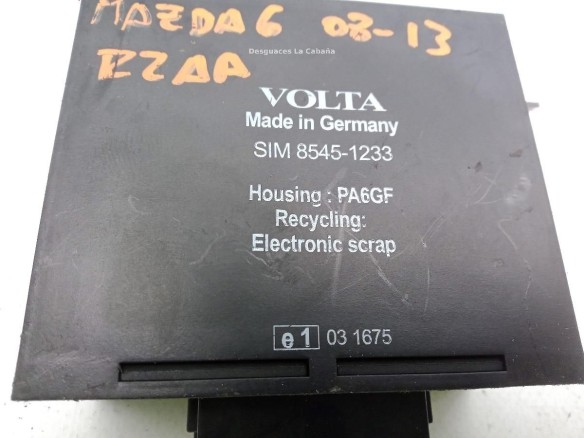 SIM85451233 CENTRALITA MOTOR MAZDA 6 Hatchback (GH)|Desguaces La Cabaña