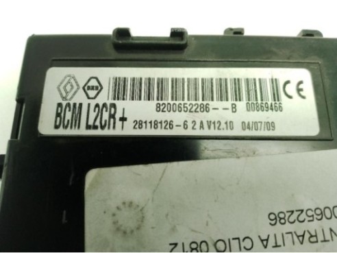 8200652286 CENTRALITA MOTOR RENAULT CLIO III (BR0/1, CR0/1)|Desguaces La Cabaña