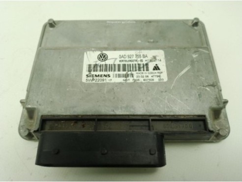 0AD927755BA, CENTRALITA MOTOR VW TOUAREG (7LA, 7L6, 7L7)|Desguaces La Cabaña