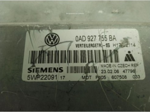 0AD927755BA, CENTRALITA MOTOR VW TOUAREG (7LA, 7L6, 7L7)|Desguaces La Cabaña