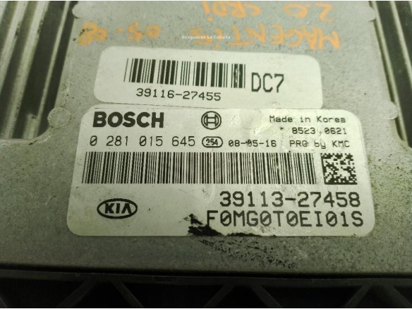 281015645 CENTRALITA MOTOR KIA MAGENTIS (MG)|Desguaces La Cabaña