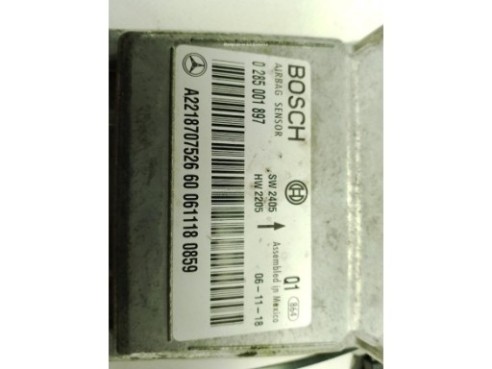A2218707526 CENTRALITA AIRBAG MERCEDES BENZ CLASE S (W221)|Desguaces La Cabaña