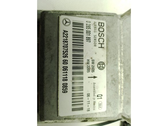 A2218707526 CENTRALITA AIRBAG MERCEDES BENZ CLASE S (W221)|Desguaces La Cabaña