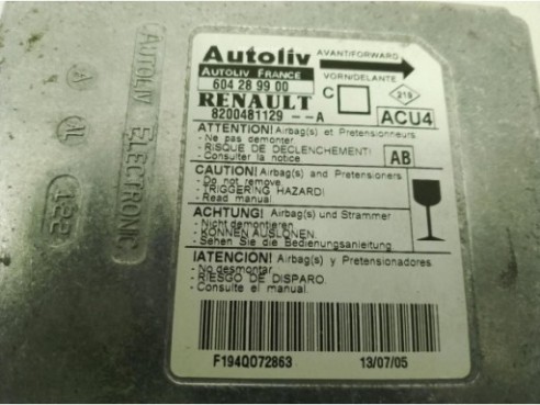 8200481129A CENTRALITA AIRBAG RENAULT MEGANE II (BM0/1_, CM0/1_)|Desguaces La Cabaña