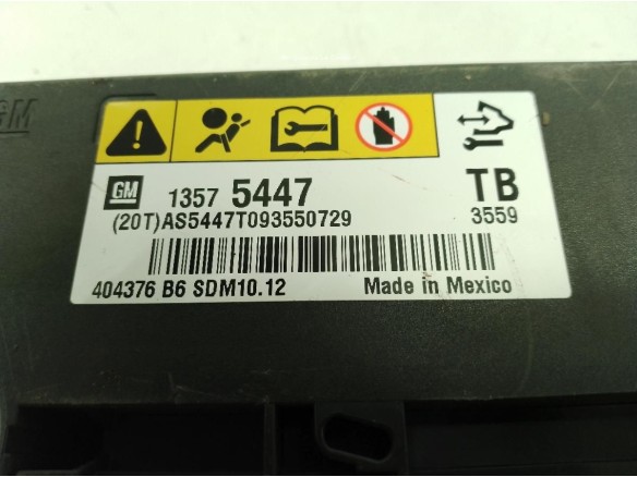 13575447 CENTRALITA AIRBAG OPEL INSIGNIA A (G09)|Desguaces La Cabaña