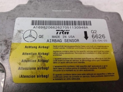 A169820662627051130948A, CENTRALITA AIRBAG MERCEDES BENZ CLASE B (W245)|Desguaces La Cabaña
