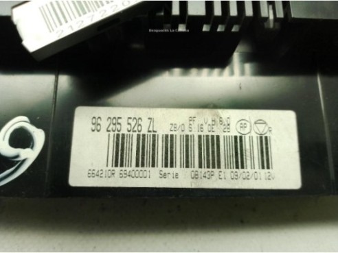 96295526ZL, MANDO CLIMA PEUGEOT 607 (9D, 9U)|Desguaces La Cabaña