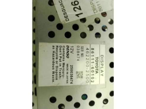 8611160102 DISPLAY TOYOTA LAND CRUISER (_J6_)|Desguaces La Cabaña