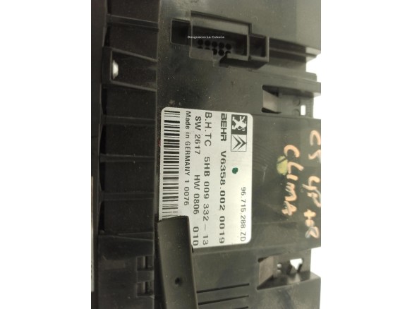 96715288ZD, MANDO CLIMA CITROEN C5 III (RD_)|Desguaces La Cabaña