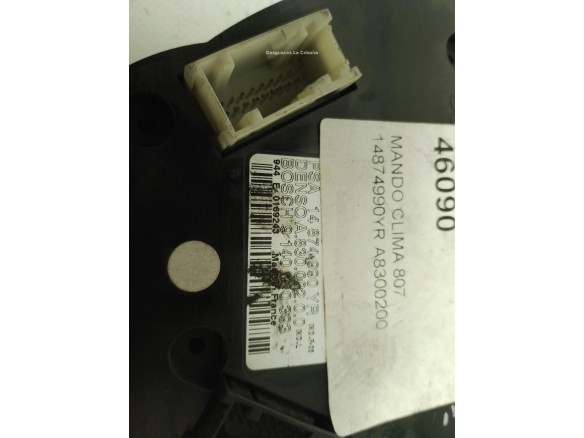 14874990YR,A8300200, MANDO CLIMA PEUGEOT 807 (E)|Desguaces La Cabaña