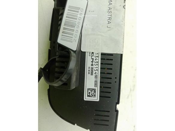 13435154 MANDO CLIMA OPEL ASTRA J (P10)|Desguaces La Cabaña