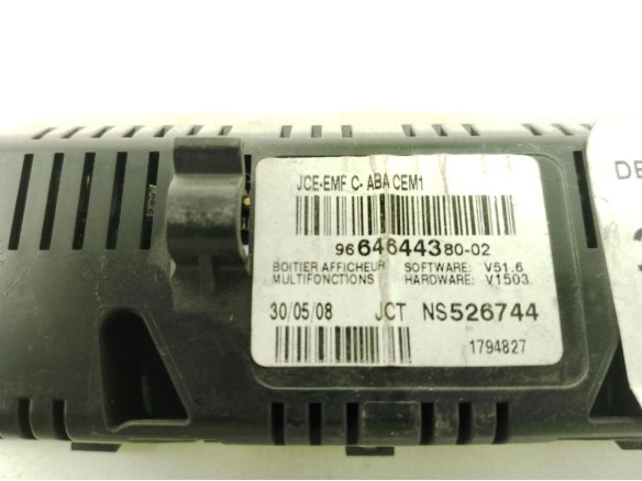 9664644380, DISPLAY CITROEN C4 I (LC_)|Desguaces La Cabaña