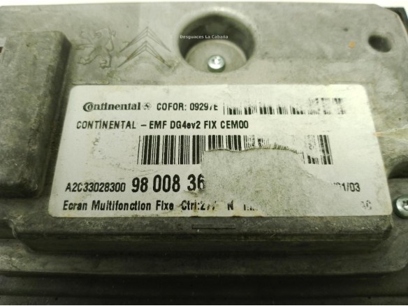 9800836080 NAVEGADOR CITROEN DS4|Desguaces La Cabaña