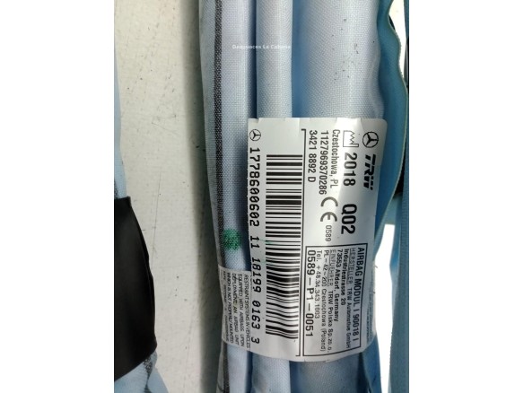  1778600602 AIRBAG CORTINA DER MERCEDES BENZ CLASE A (W177)|Desguaces La Cabaña