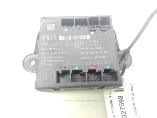 A2128205026 SENSOR IMPACTO LATERAL MERCEDES BENZ CLASE E (W212)|Desguaces La Cabaña