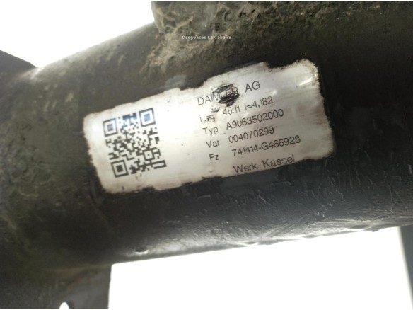  A9063502000 PUENTE TRA + GRUPO VW CRAFTER 30-50 Furgón (2E_)|Desguaces La Cabaña