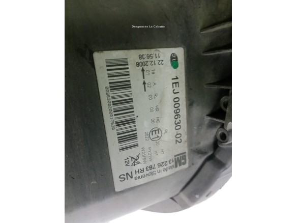22831927 FARO DERECHO OPEL INSIGNIA A (G09)|Desguaces La Cabaña