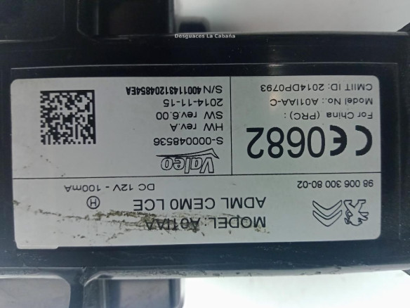 SinValor LECTOR LLAVE CITROEN C4 Picasso II |Desguaces La Cabaña