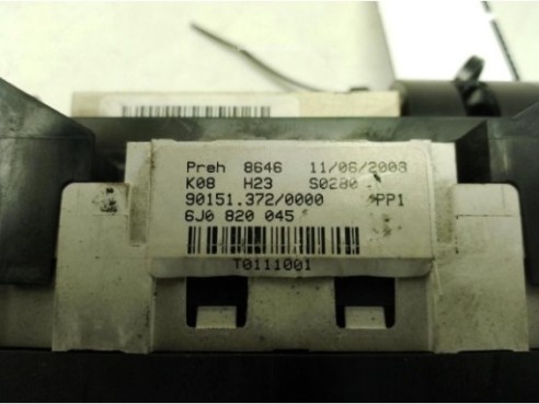 6J0820045, MANDO CALEFACCION SEAT IBIZA IV (6J5, 6P1)|Desguaces La Cabaña