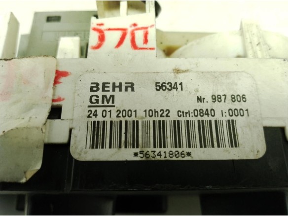 56341891, MANDO CALEFACCION OPEL ASTRA G Fastback (T98)|Desguaces La Cabaña