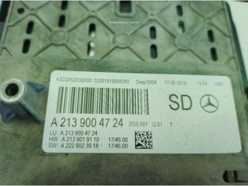 A2139004724 PANTALLA MULTIMEDIA MERCEDES BENZ CLASE E (W213)|Desguaces La Cabaña
