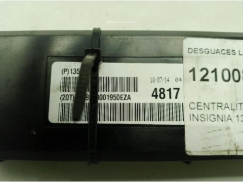 13574817 CENTRALITA MOTOR OPEL INSIGNIA A (G09)|Desguaces La Cabaña