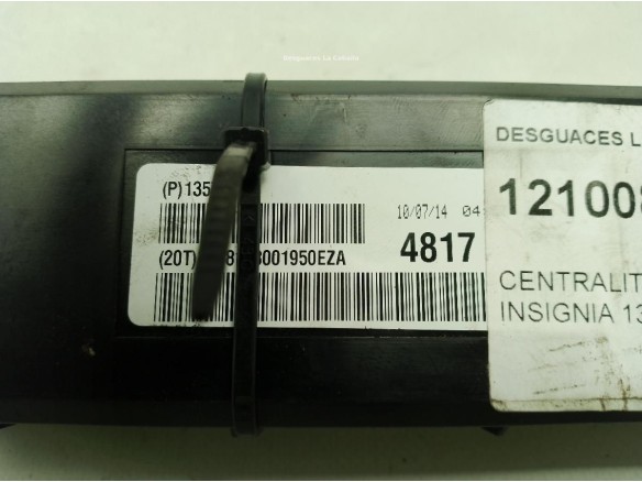 13574817 CENTRALITA MOTOR OPEL INSIGNIA A (G09)|Desguaces La Cabaña
