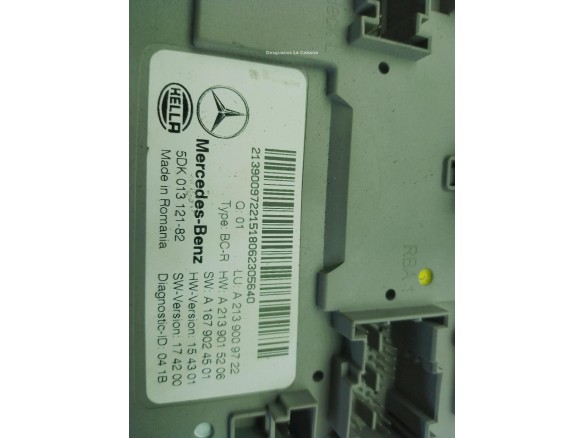 A2139009722 MODULO ELECTRONICO MERCEDES BENZ CLASE E (W213)|Desguaces La Cabaña