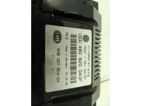 4B0820043F, MANDO CLIMA AUDI A6 (4B2, C5)|Desguaces La Cabaña