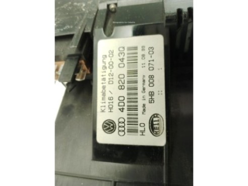 4D0820043Q, MANDO CLIMA AUDI A8 (4D2, 4D8)|Desguaces La Cabaña
