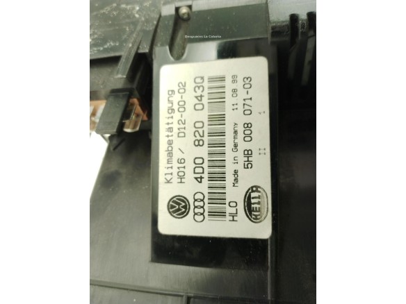 4D0820043Q, MANDO CLIMA AUDI A8 (4D2, 4D8)|Desguaces La Cabaña