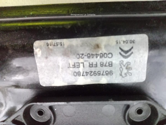 ELEVALUNAS PUERTA LAT DEL IZQ CITROEN C4 Picasso II |Desguaces La Cabaña