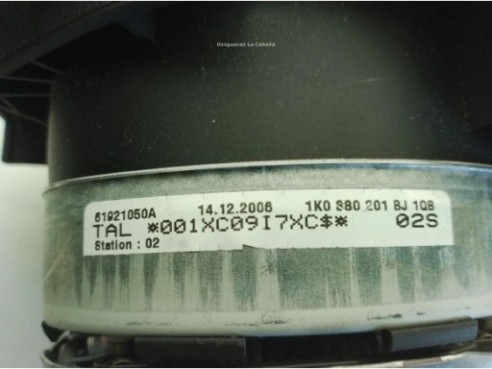 1K0880201CA1QB, 1K0880201BJ AIRBAG IZQ VW GOLF V (1K1)|Desguaces La Cabaña