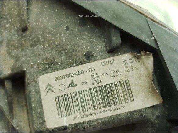 6206J7, 9637082480 FARO DERECHO CITROEN XSARA (N1)|Desguaces La Cabaña