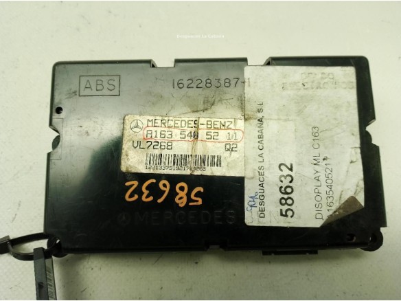 A1635405211, DISPLAY MERCEDES BENZ CLASE M (W163)|Desguaces La Cabaña