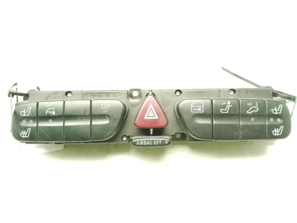 2038208610, INTERRUPTOR WARNING MERCEDES BENZ CLASE C (W203)|Desguaces La Cabaña