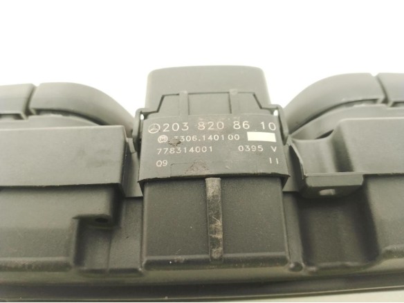 2038208610, INTERRUPTOR WARNING MERCEDES BENZ CLASE C (W203)|Desguaces La Cabaña