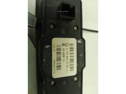 1638200326, MANDO ELEVALUNAS CONSOLA CENTRAL MERCEDES BENZ CLASE M (W163)|Desguaces La Cabaña
