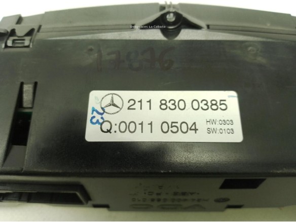 2118300385, MANDO CLIMA MERCEDES BENZ CLASE E (W211)|Desguaces La Cabaña