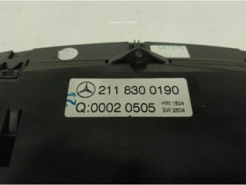 2118300190, MANDO CLIMA MERCEDES BENZ CLASE E (W211)|Desguaces La Cabaña