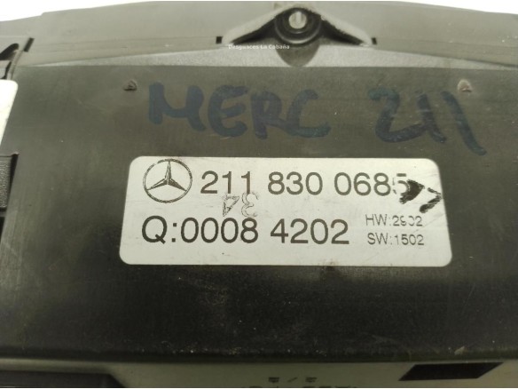 2118300685, MANDO CLIMA MERCEDES BENZ CLASE E (W211)|Desguaces La Cabaña
