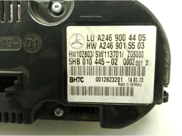 A2469004405, MANDO CLIMA MERCEDES BENZ CLASE A (W176)|Desguaces La Cabaña