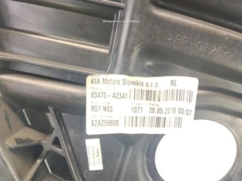 83471A2000 ELEVALUNAS PUERTA LAT TRA IZQ KIA CEE'D (JD)|Desguaces La Cabaña